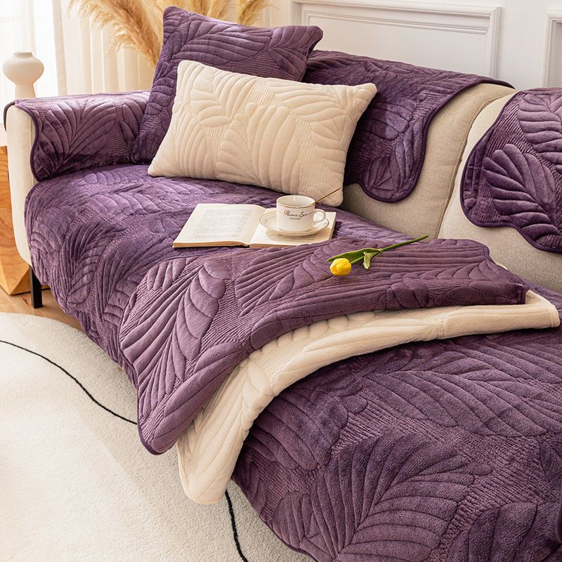 

Новая подушка для дивана, зимняя молочная плюшевая утолщенная подушка, чехол для дивана, универсальный, универсальный, всесезонный 110*160cm