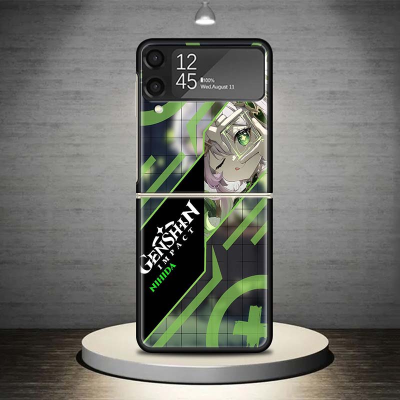 Cute Anime Waifu Art Design Phone Case For Samsung Galaxy Z Flip 7 6 5 4 3 5G Shockproof Cover Z Flip7 Flip6 ZFlip5 Flip3 Flip4