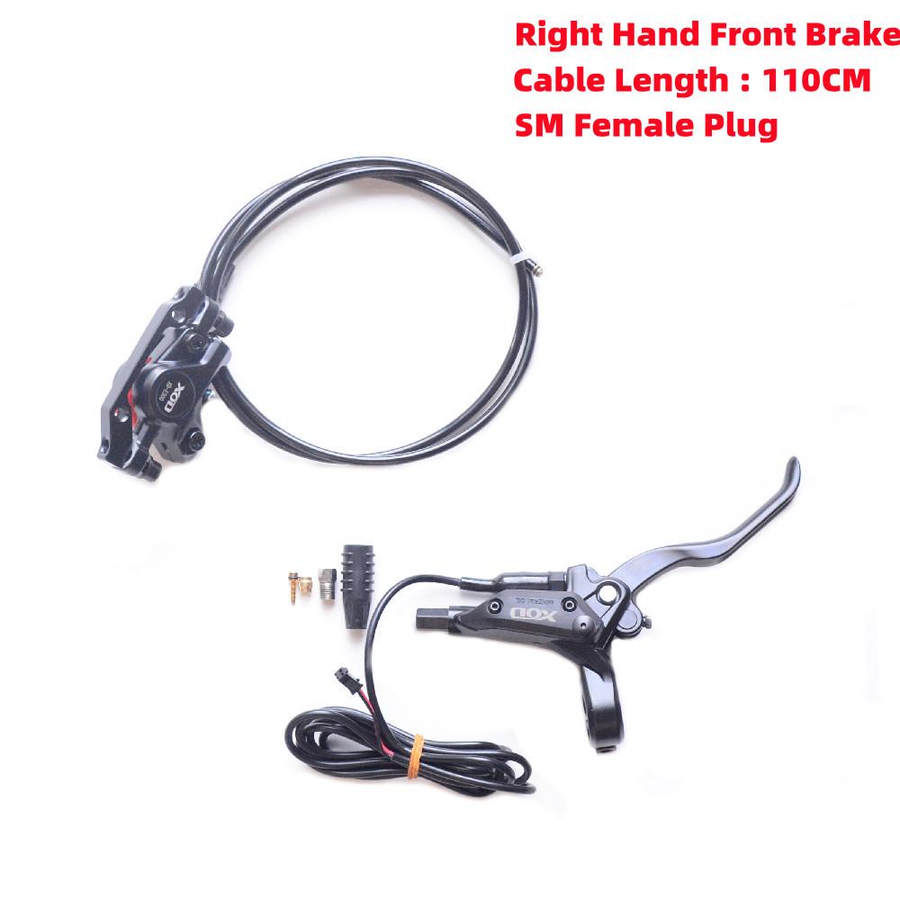 XOD Small Electric Bicycle with Oil Brake and SM Female Plug, Compatible with Split Electric Scooter and Lithium Battery