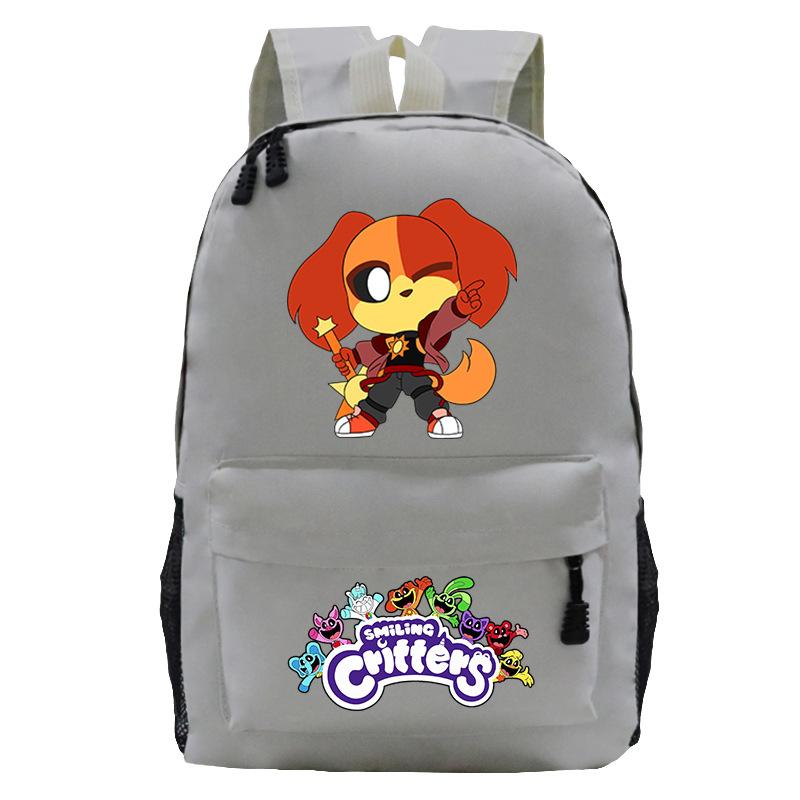

Smiling Critters Smiling Animals College Style Boys and Girls Junior High School Students School Bag Casual Backpack No Specification