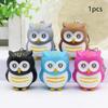 Keychain Owl Motorcycle Car Key Chain Sound Light LED Flashlight Key Ring Holder Bag