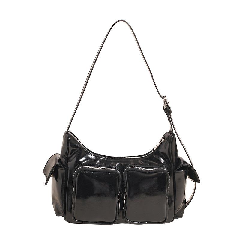 

Trendy retro bag women s 2025 summer new niche foreign motorcycle bag high-value texture crossbody bag