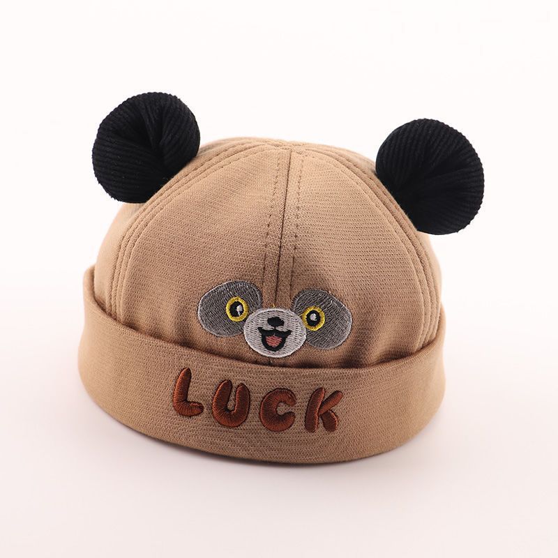 Baby Panda Cartoon Sun Hat For Girls And Boys With Breathable Fabric For 4-24 Months