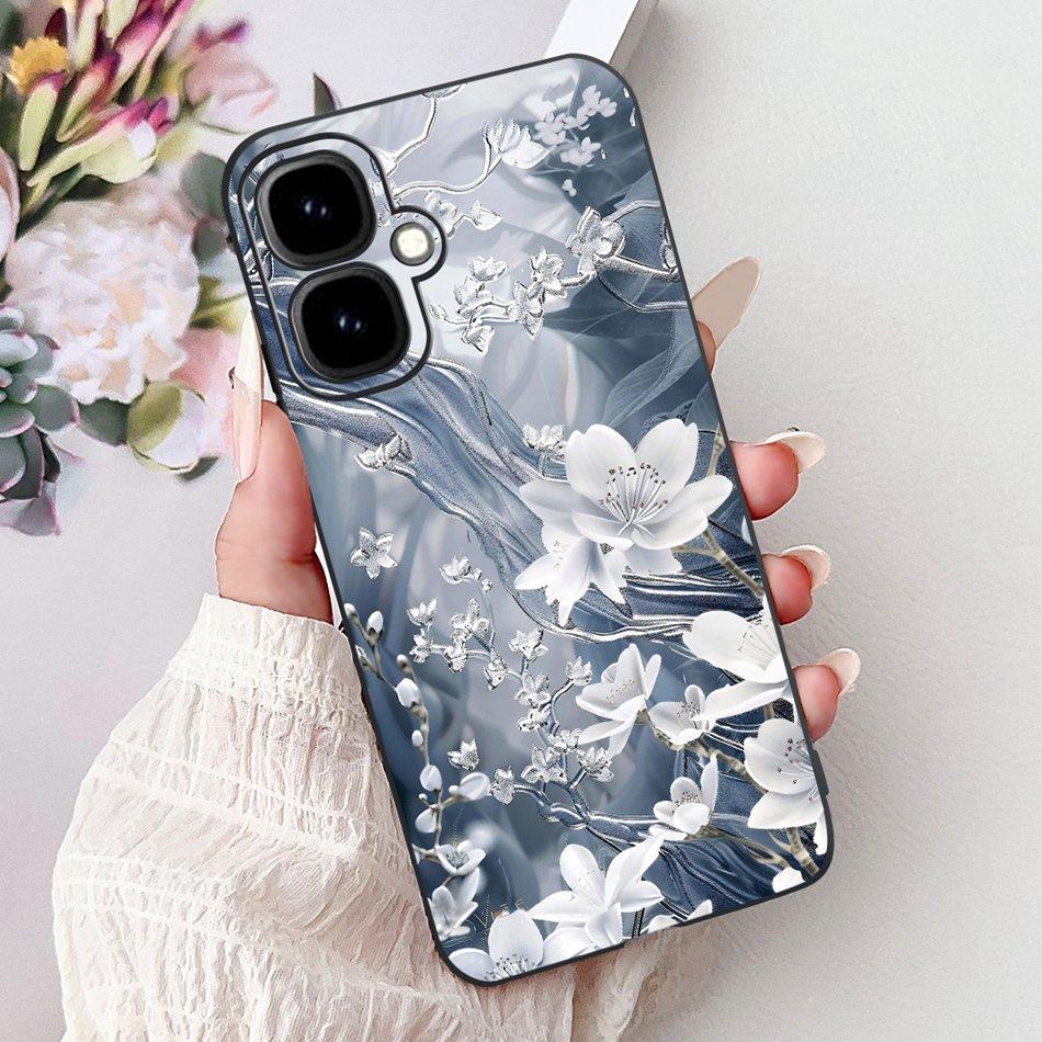 For Infinix Smart 10 2025 Elegant Floral Butterfly Phone Case For Infinix Smart10 Soft Silicone TPU Cases