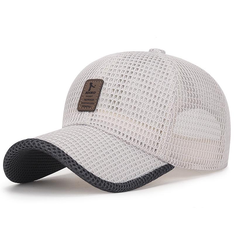 Men's Summer Mesh Baseball Cap - Breathable Sun Protection for Outdoor Travel and Fishing