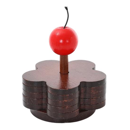 Four-leaf Clover Shape Coaster Heat-Resistant Anti-scalding Placemat Natural Dining Table Mats for Hot Pots