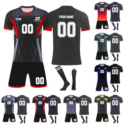 Personalised Shirts Kit Mens Girls With Name Number Custom Football Jerseys For Boys Training Suit