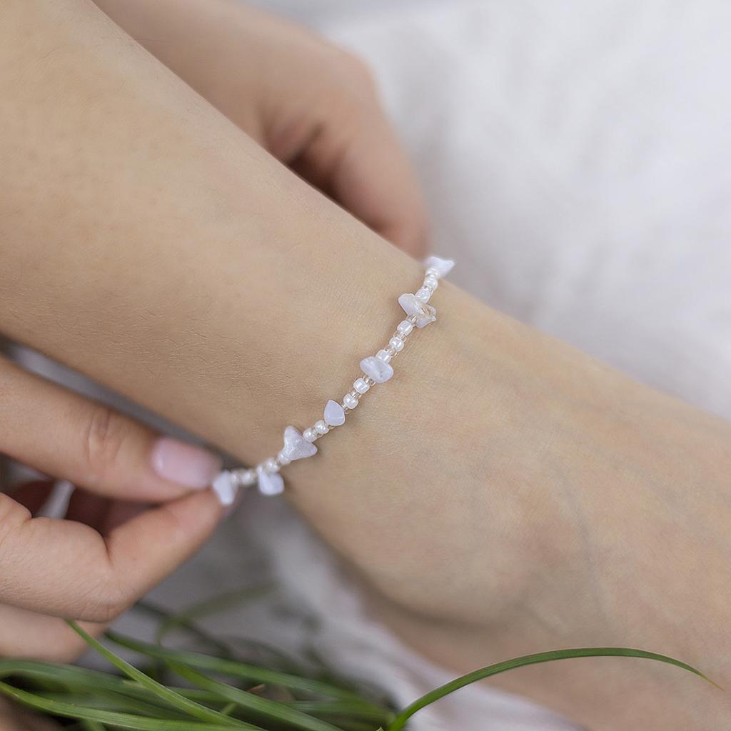 Metal Alloy Turquoise Anklet For Women, Simple And Versatile Retro Ethnic Style Ankle Chain Jewelry Gift