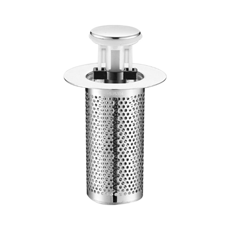 A84X-Bathroom Sink Stopper For 1.3-2.1 Inch, Sink Drain Filter With Removable Filter Basket Hair Catcher Durable Easy Install B