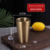 Korean Style Double-Layer Honeycomb Stainless Steel Beer Mug - Durable, Anti-Fall, Ideal for Cold Drinks & BBQs.