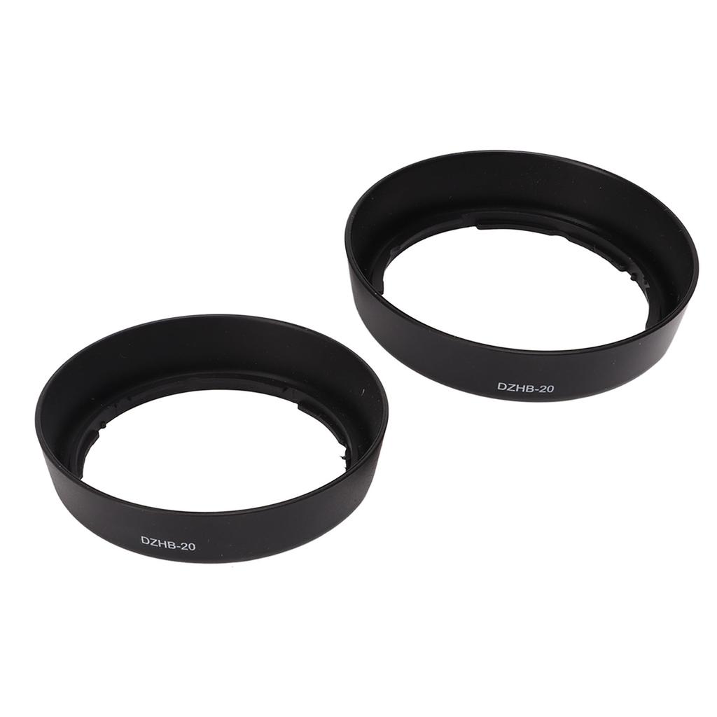 2PCS Lens Hood for Nikon AF Mount 28‑80mm F3.3‑5.6G Lens Replace for HB20 Plastic Lens Hood for