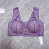 Reggiseno Wireless Rosa con Chiusura Frontale in Pizzo e Supporto Morbido per Donna