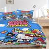 3pcs Lively Hello Kitty Friends Pattern Bedding Three-Piece Set (1 Cover + 2 Pillowcases, No Fillings),  Soft and Comfortable W055