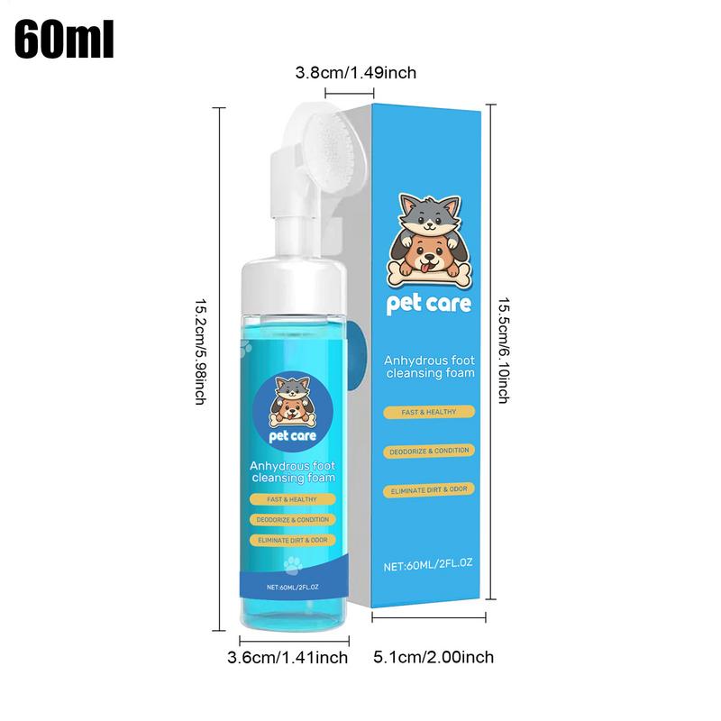 Hundepfotenreiniger Feuchtigkeitsspendender Silikonbürstenkopf Schaumreiniger Haustierbedarf Für Wandern Reisen Täglichen Spaziergang Draußen Heim-Spa Auto