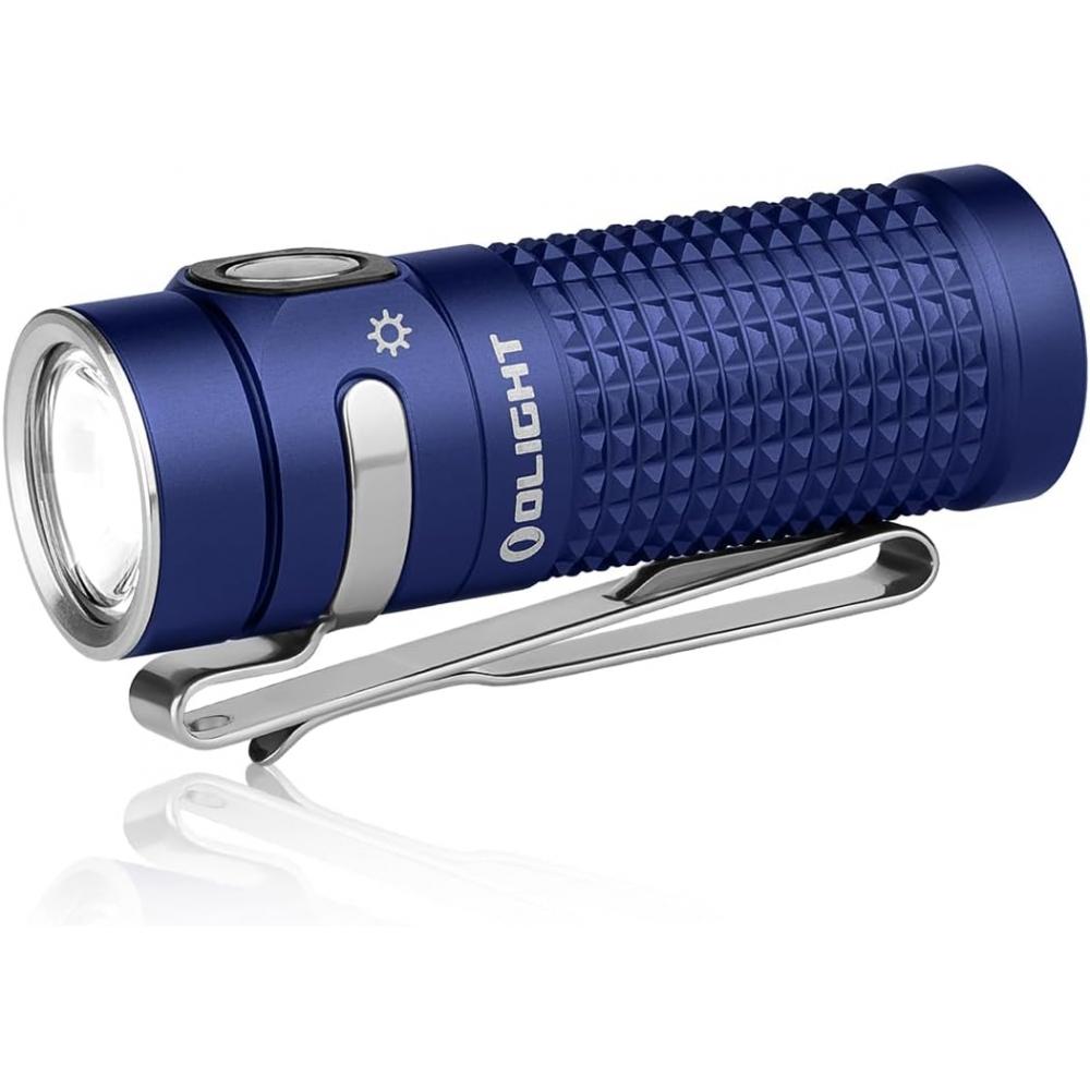 Olight Baton 4 Flashlight 1300 Lumens Rechargeable Mini Hand Torch Blue