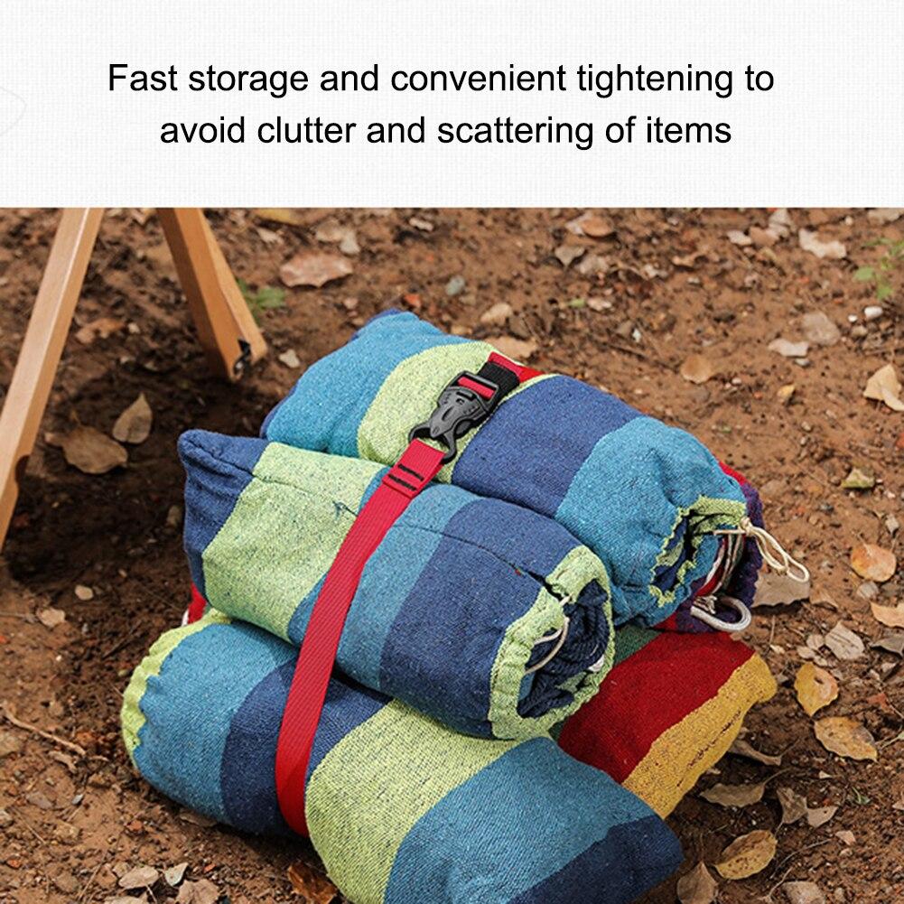 2Pcs Nylon Cargo Strap Recyclable Tied Luggage Fastener Ropes With Buckle Down