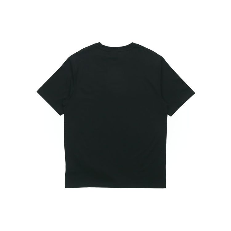 Lining Printed Logo Short Sleeve T-Shirt Men Tops Black AHSP607-1