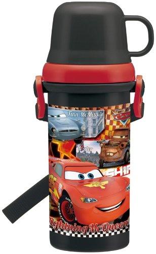 

Plastic water bottle with direct drinking cup 480ml Cars Disney