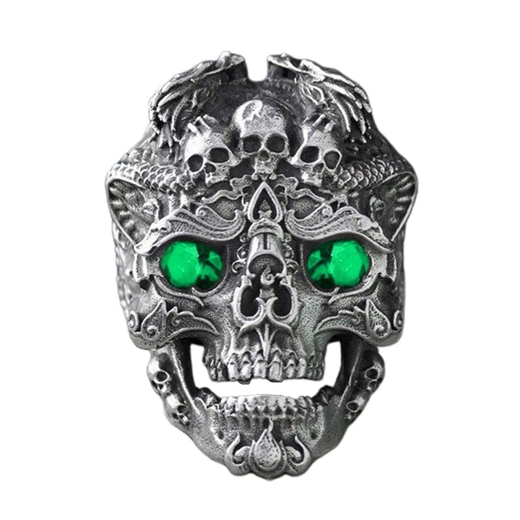 Skull Opening Rings Finger Rings Skull Adjustable Rings Eye Catching Open Rings
