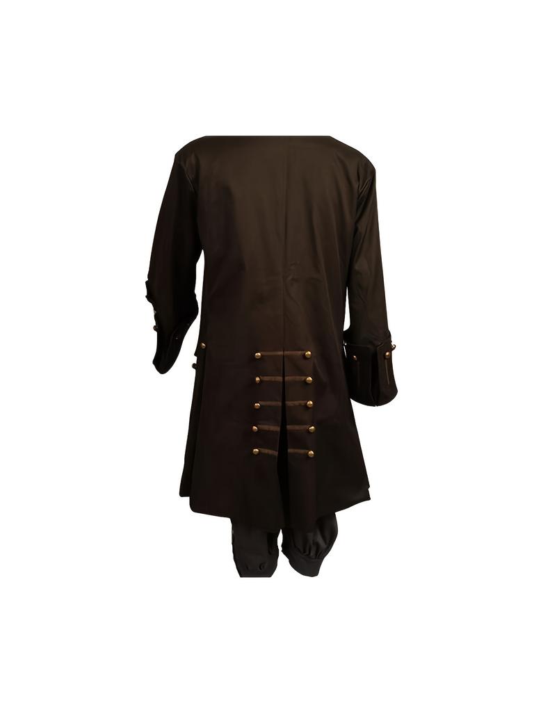 Movie Pirates Of The Caribbean Cosplay Costume Jack Sparrow Cosplay Full Set CostumeFor Men Adult
