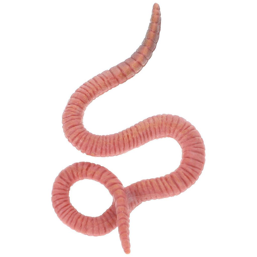 Chocolate Earthworm Sculpture for Decoration Made from Plastic Lightweight and Realistic 1 Piece
