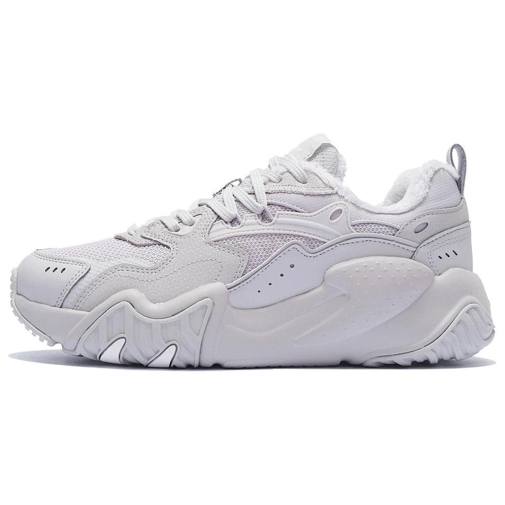 Li Ning Cat Paw Lite Wntr Textile, Synthetic Leather Fleece lined Slip Resistant, Abrasion Resistant, Thermal Low top AGCS347-2