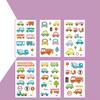6PCS/set Kids Space Themed Temporary Tattoos Fantasy Planet Designs Fun Preschool Party Favors Stickers
