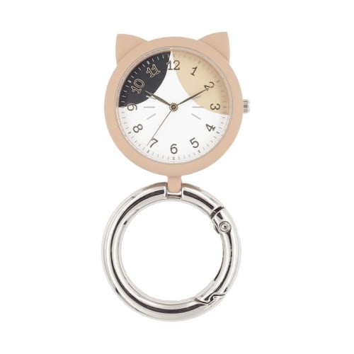 Follow Catmint Cat Carabiner Watch H00924S-0 BE Women's Pocket Watch