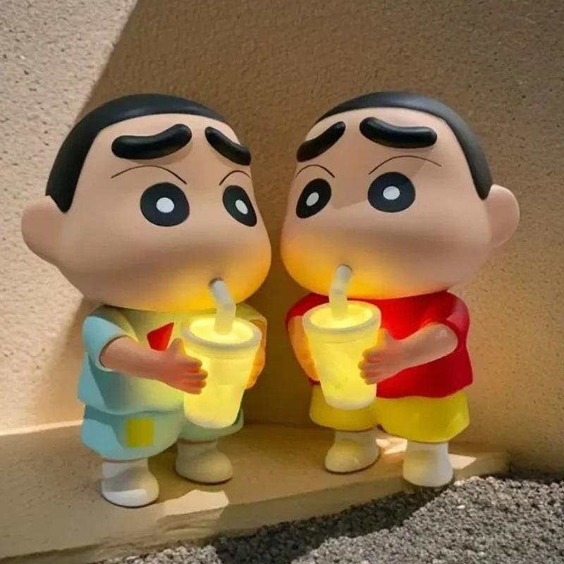 Crayon-Shin Chan Desk Night Light Desktop Ornament Cute Crayon-Shin Chan Reading Light Funny Gifts Cartoon Lamp Decoration