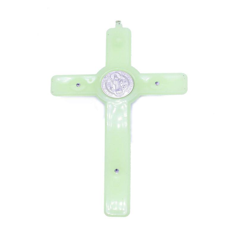 Christus Jesus für Kreuz Leuchtende Glow in the Dark Anhänger Kruzifix Ornamente Halskette Machen
