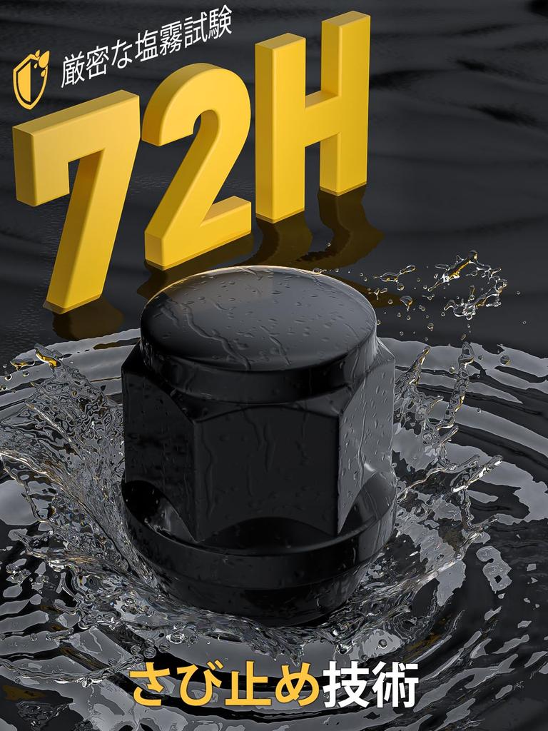 MIKKUPPA Wheel Nut M12 x P1.5 Applicable to Mitsubishi, Daihatsu,