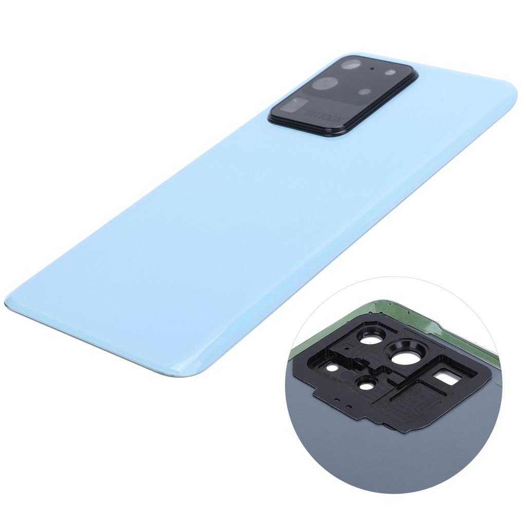 Replacement Cell Phone Battery Cover Back Housing Case with Tools for Samsung S20 Ultra 5GBlue