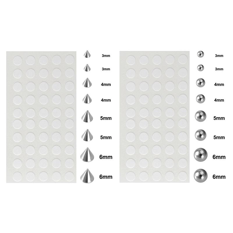 Samolepka Falešné břicho Obočí Piercing rtu Knoflík Náušnice bez piercingu Sada knoflíků Falešný piercing nosu Šperky Dermal Anchor Top