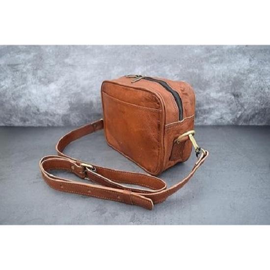 8palcová ručně vyrobená taška crossbody z pravé kůže Muži Ženy Unisex Dospívající Peněženka Peněženka Taška Kabelka Tašky Messenger Sling