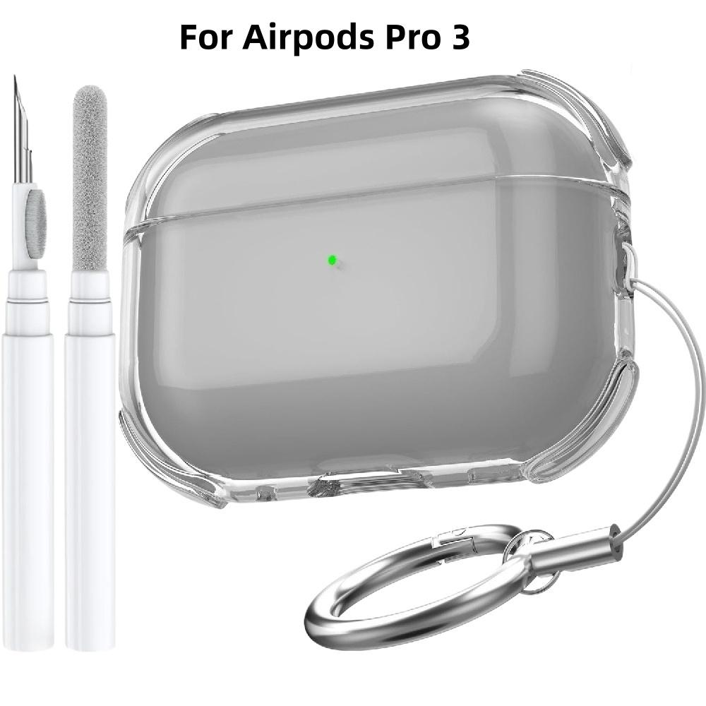 For Airpods Pro 3 Clear Case 2025 for Airpods Pro 3rd Generation Case Cover Soft TPU Skin for Airpod Pro 3 Gen with Cleaning Pen