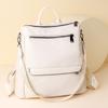 Fashionable and Retro Women's Backpack Soft Leather Backpack Large Capacity Waterproof Student Schoolbag New Style