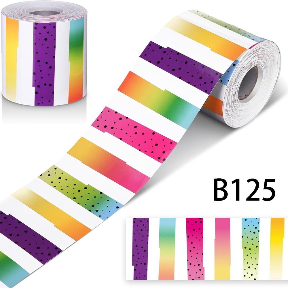 

Самоклеящаяся доска для объявлений, бумажный бордюр, декор для классной комнаты, ручная работа E