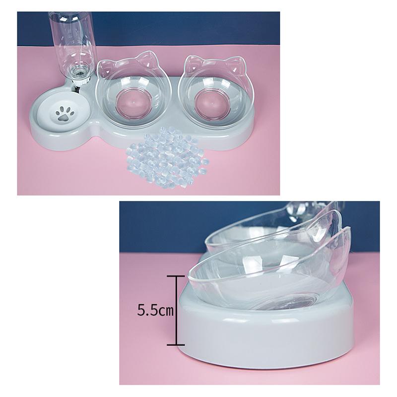 Set Non-wet Mouth Pet Bow Cat Feeding Watering Supplies Pet Water Bottle