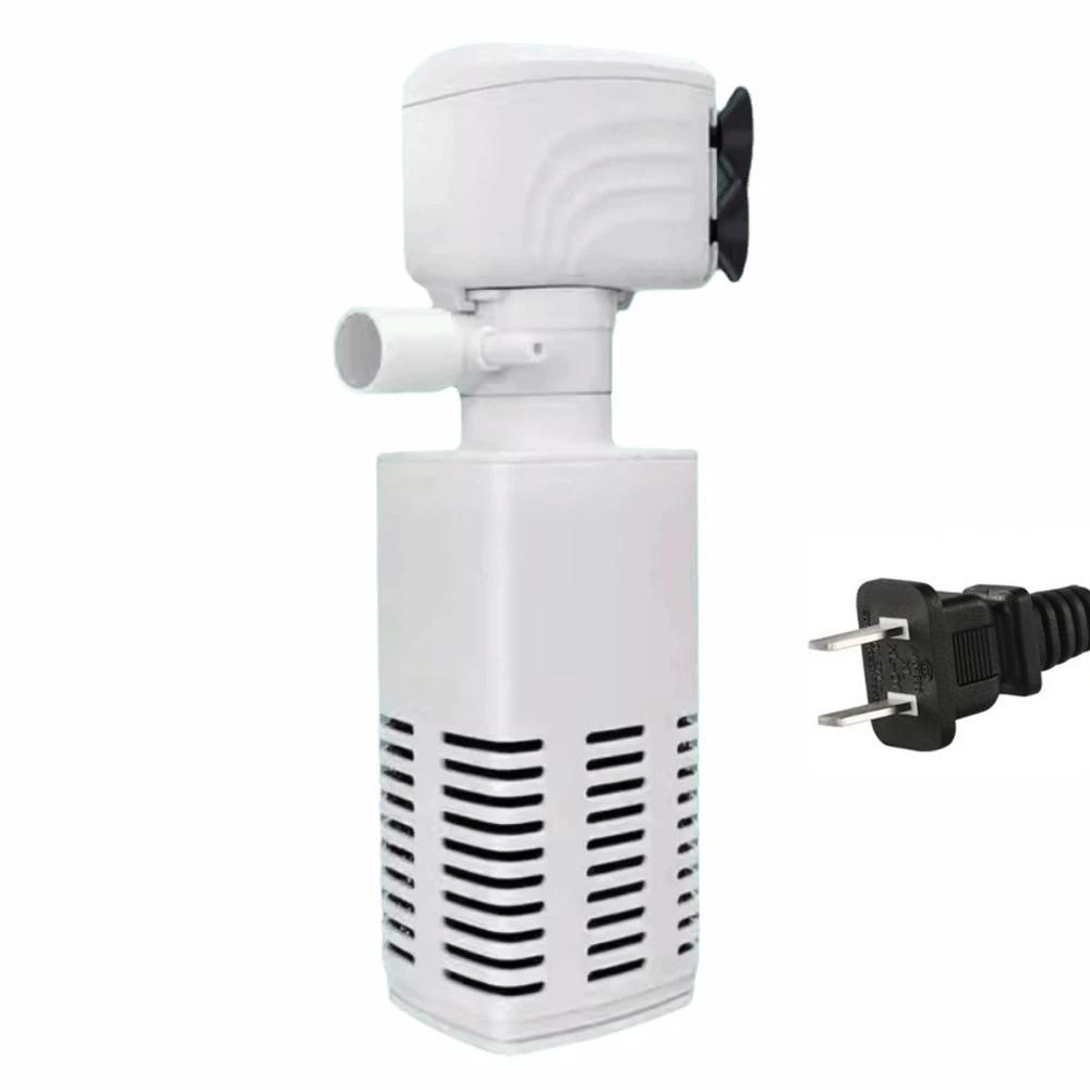 3 in 1 Aquarium Filter Pump Energy Efficient Silent Operation Submersible Filter Black Filter Cotton Plastic Water Filter Pump