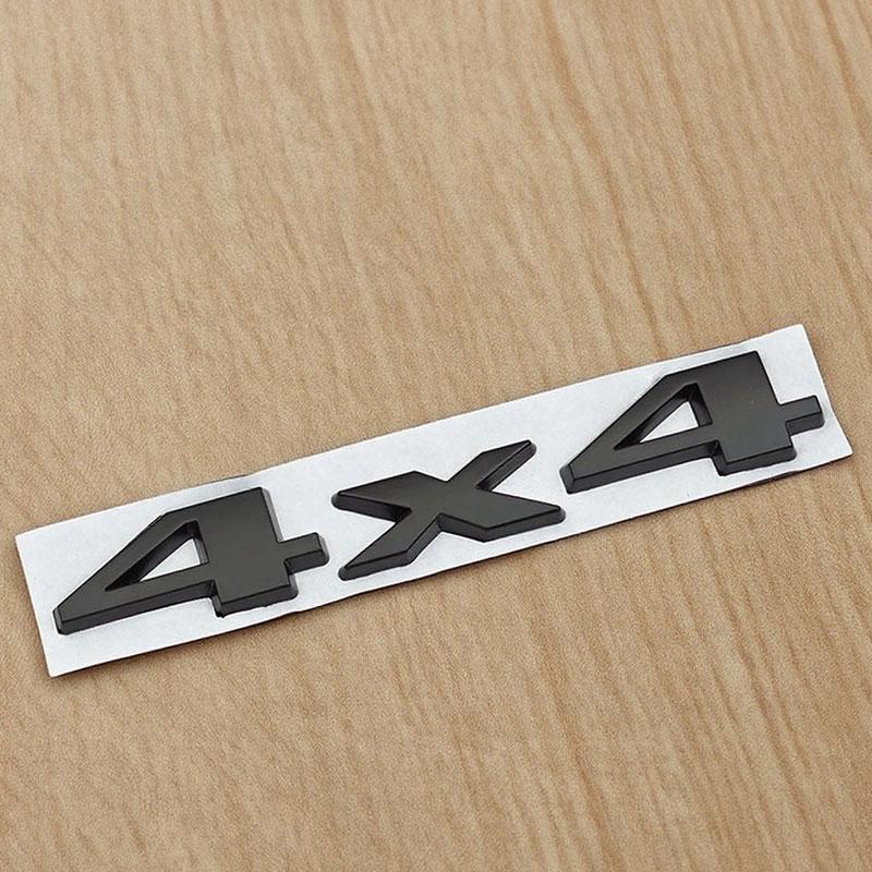 3D Chrome Black Nameplate 4X4 Logo Emblem Car Rear Trunk Sticker Badge for Jeep Grand Cherokee Wrangler Compass Accessories