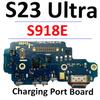 Náhradní díl pro Samsung S23 Ultra S918B S918E S918U Deska USB nabíjecího portu Hlavní signálová základní deska Flex kabel LCD