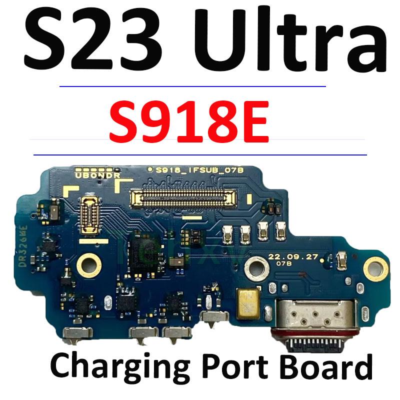 Náhradní díl pro Samsung S23 Ultra S918B S918E S918U Deska USB nabíjecího portu Hlavní signálová základní deska Flex kabel LCD