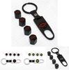 Elegant Zinc Alloy Car Wheel Tire Valve Dust Caps With Chevrolet Emblem Keychain