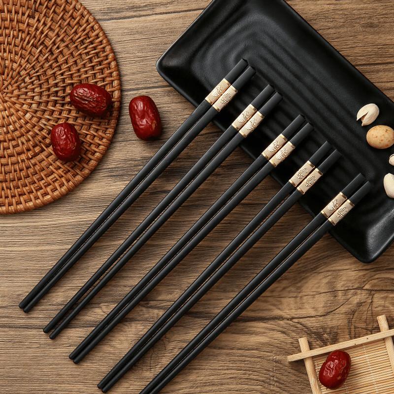 Jingzhou Black Alloy Non-slip Sterilizable Chopsticks