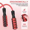 Bold Woven Rope Bearings, Thickened Sponge Handle, Wear-Resistant Competitive, Professional Training, Skipping Rope