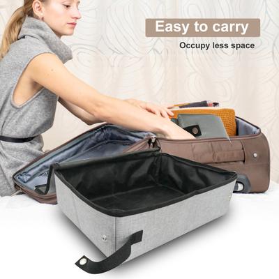Travel Cat Litter Box Portable Cat Litter Box with Lid Collapsible Waterproof for Outdoor Travel