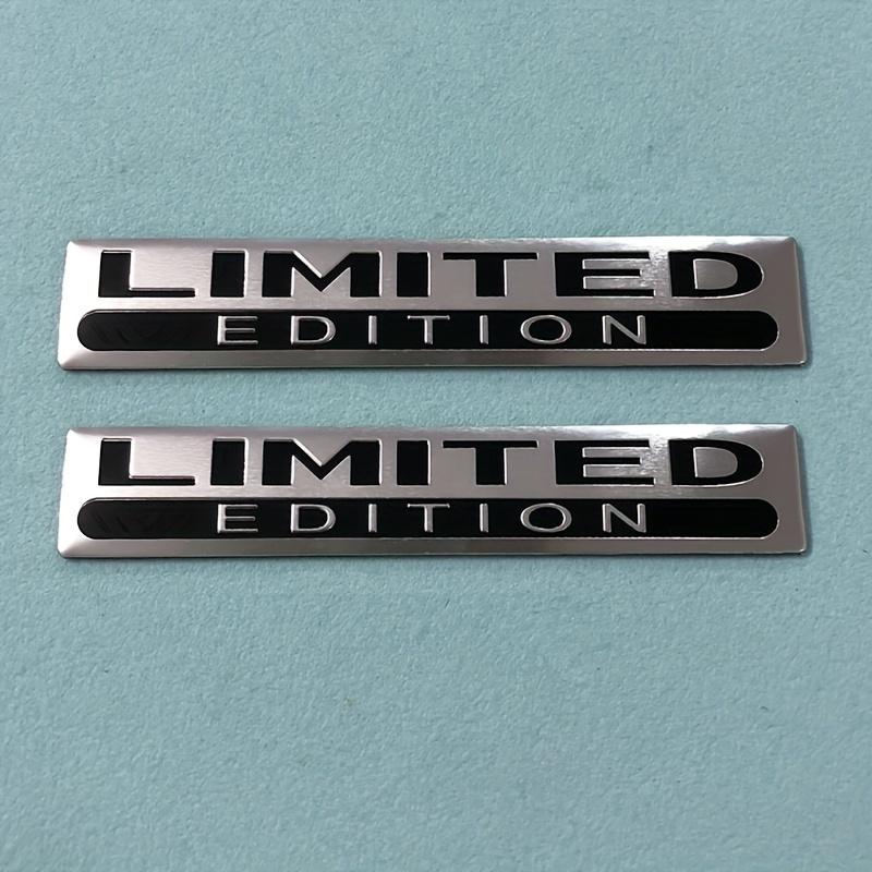 2PCS Metal Limited Edition 3D Car Body Badge Sticker Trunk Limited Edition Fender Emblem Decal Accessorie For Car Motorcycle Bik серебряный