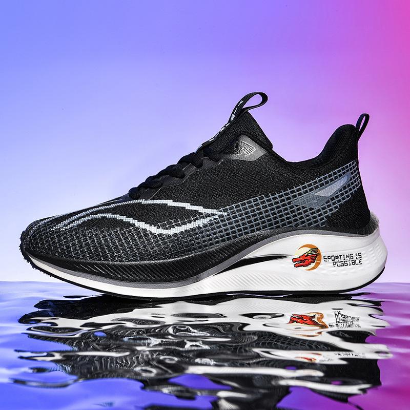 High-quality Flying Electric Carbon Board Racing Training Shoes Red Rabbit Breathable Shock Absorption Rebound Professional Marathon Sports Shoes