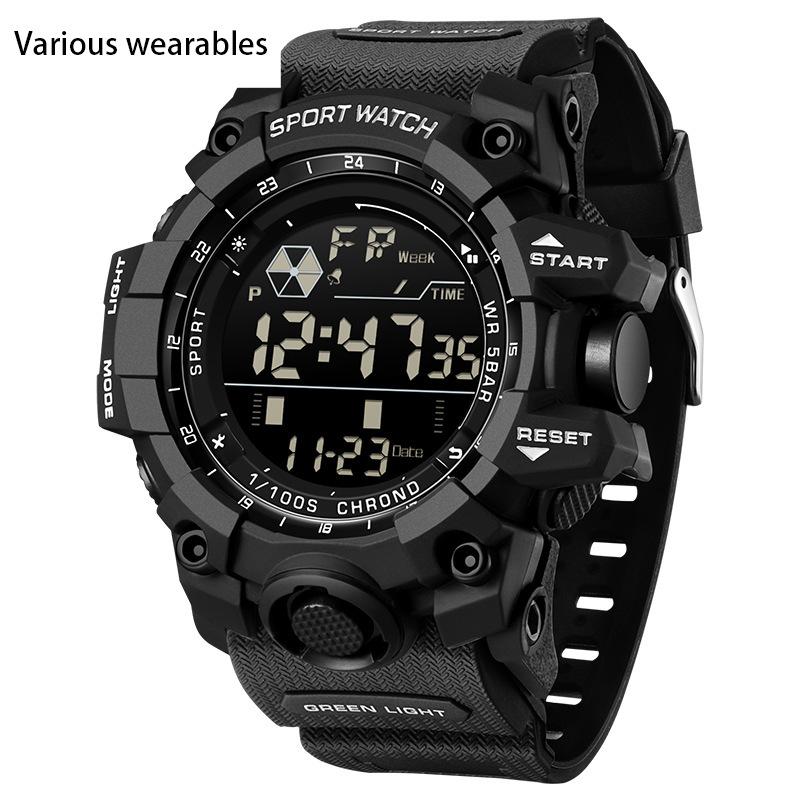 

Водонепроницаемые часы для спорта на открытом воздухе Электронные часы для молодежи и людей среднего возраста Модные и простые многофункциональные часы