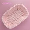 3pcs Love Heart Shape Plastic Rattan Basket Sweet Candy Gift Basket Photo Props Cute Desktop Decoration Cosmetics Fruit Basket